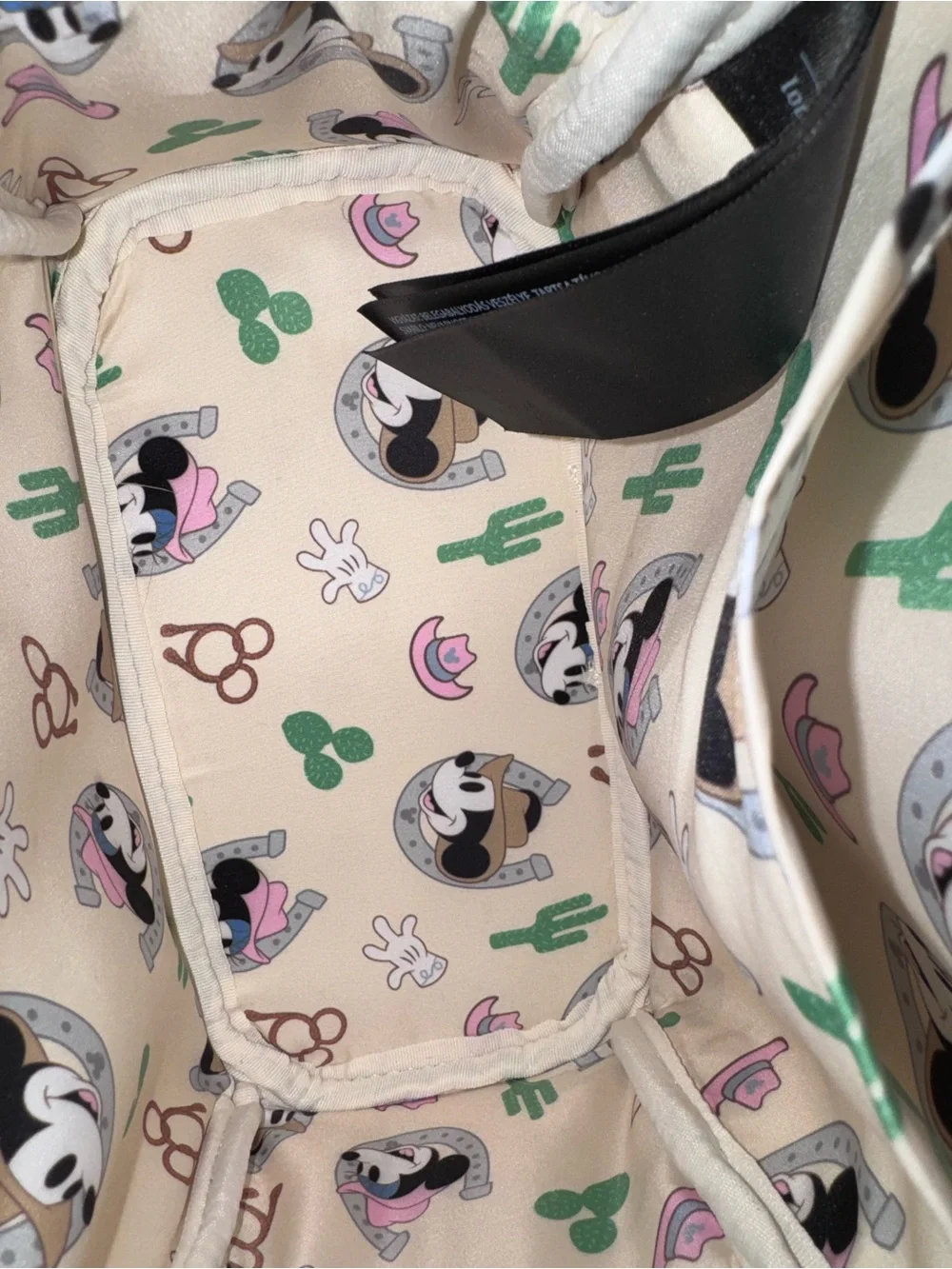 Disney Loungefly Mickey Cowboy Pink Plaid Mini Backpack